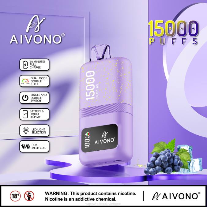 Vietnam Vape Store HH6V60 Aivono AIM magic 15000 đá nho