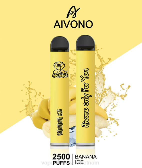 Vape Vietnam Hanoi HH6V298 Aivono AIM SNAKE 2500 đá chuối