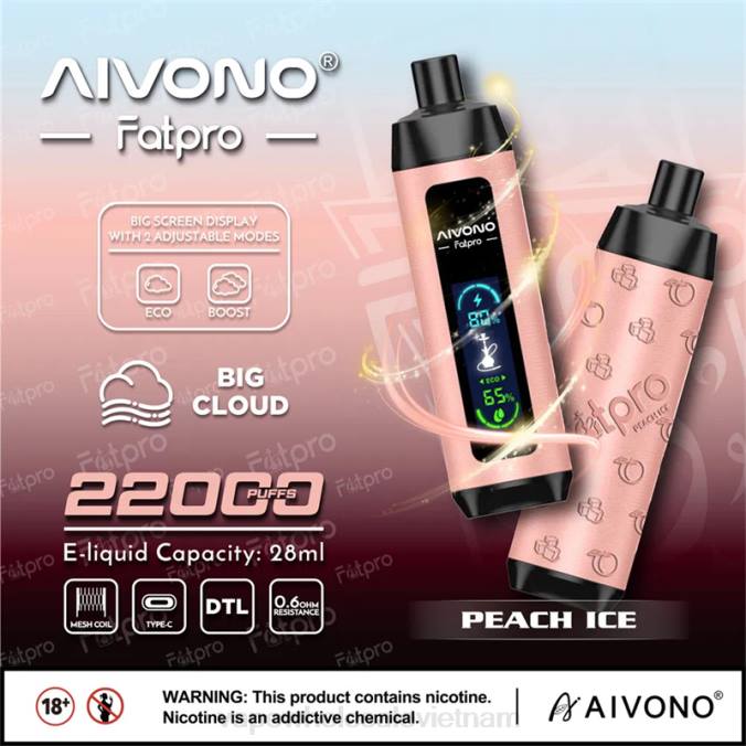 Vape Wholesale Vietnam HH6V5 Aivono Fatpro 22000 đá đào