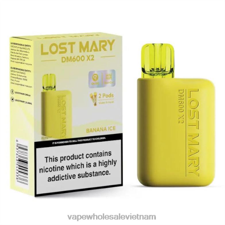 vape wholesale vietnam 0PPFD465 đá chuối LOST MARY DM600 X2