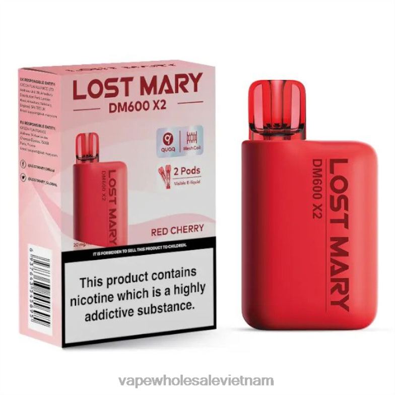 vietnamese vape 0PPFD479 anh đào đỏ LOST MARY DM600 X2